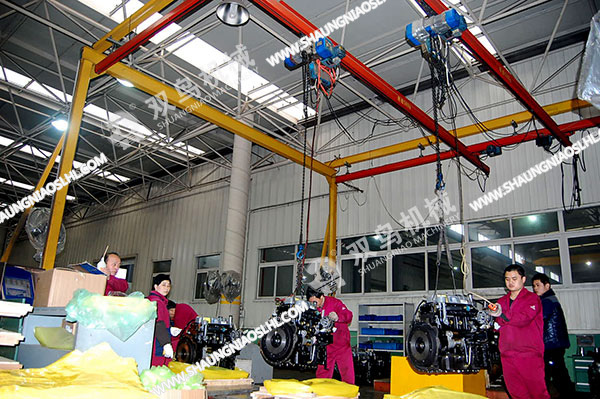 雙鳥牌電動葫蘆在汽車行業中使用